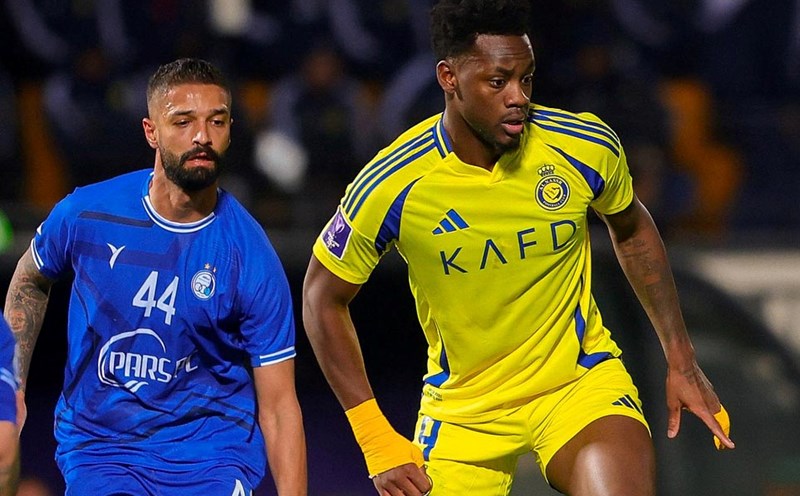 Al-Nassr (yellow shirt) drew Esteghlal Tehran 0-0. Photo: Al-Nassr