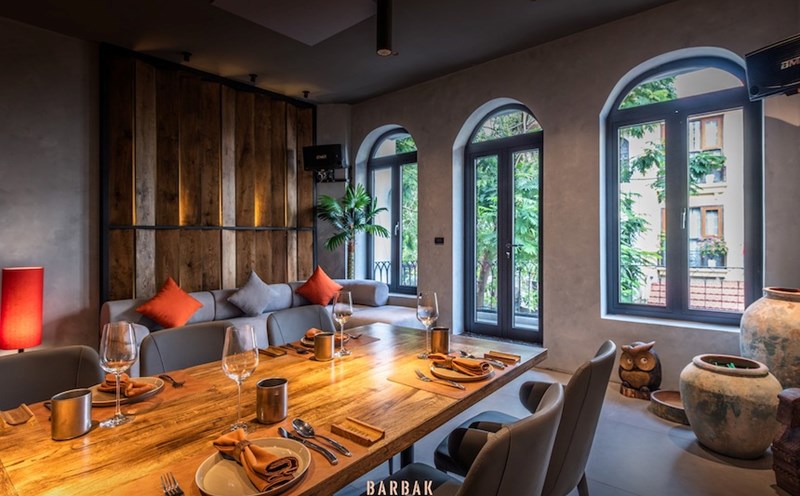 The restaurant is located in a French-style house in Hanoi's Old Quarter. Photo: Barbak
