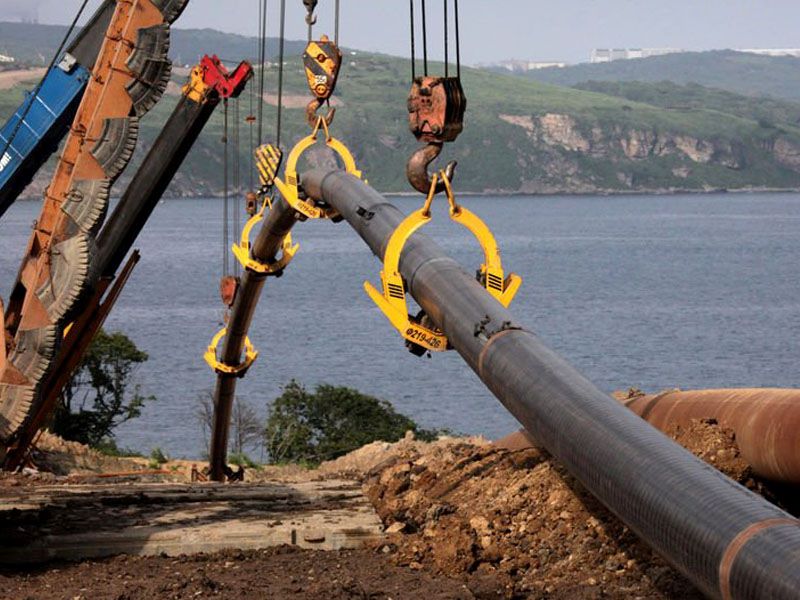 The Russian gas pipeline TurkStream under construction. Photo: Turkish Petroleum Company Botas