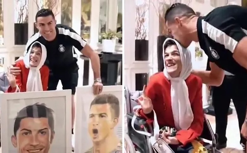 The action could see Ronaldo receive a 99-man penalty in Iran. Photo cut from video