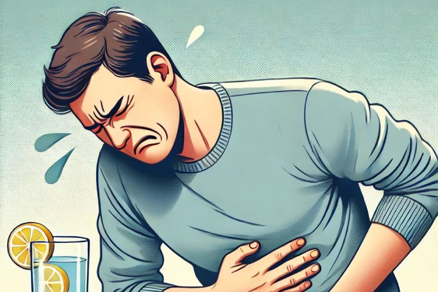 Habits can be harmful to health, especially when hungry. Illustrative photo designed by AI