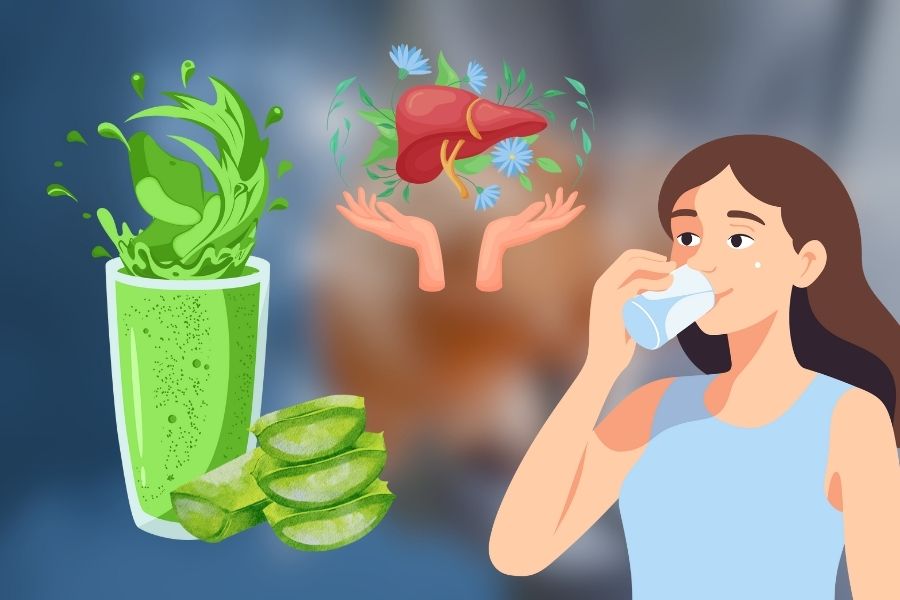 The wonderful effects of aloe vera juice in liver detoxification