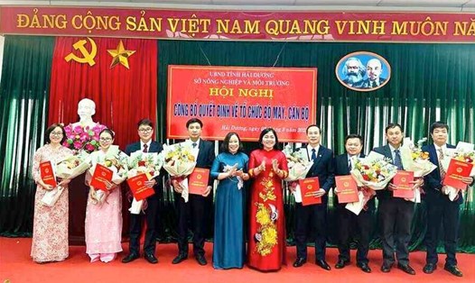 Hải Dương công bố quyết định tổ chức Sở Nông nghiệp và Môi trường. Ảnh: Sở Nông nghiệp và Môi trường Hải Dương