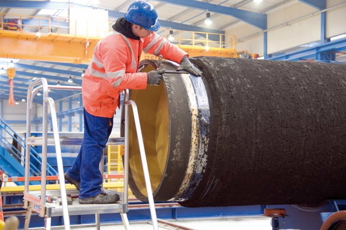 Xay dung duong ong Nord Stream. Anh: Gazprom