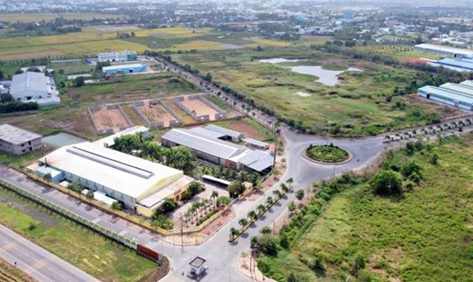Khu công nghiệp Trà Kha, Bạc Liêu theo báo cáo đã lấp đầy trên 90% nhưng vẫn còn nhiều đất trống. Ảnh: Nhật Hồ