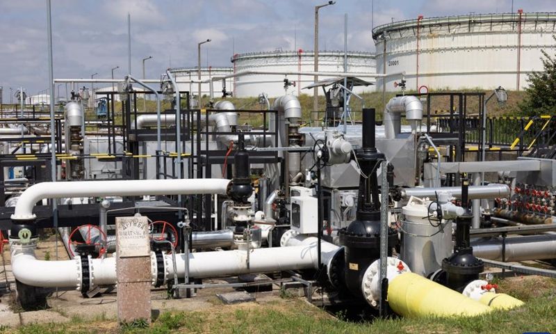 The entry point of the Russian Druzhba oil pipeline in Szazhalombatta, Hungary. Photo: Xinhua