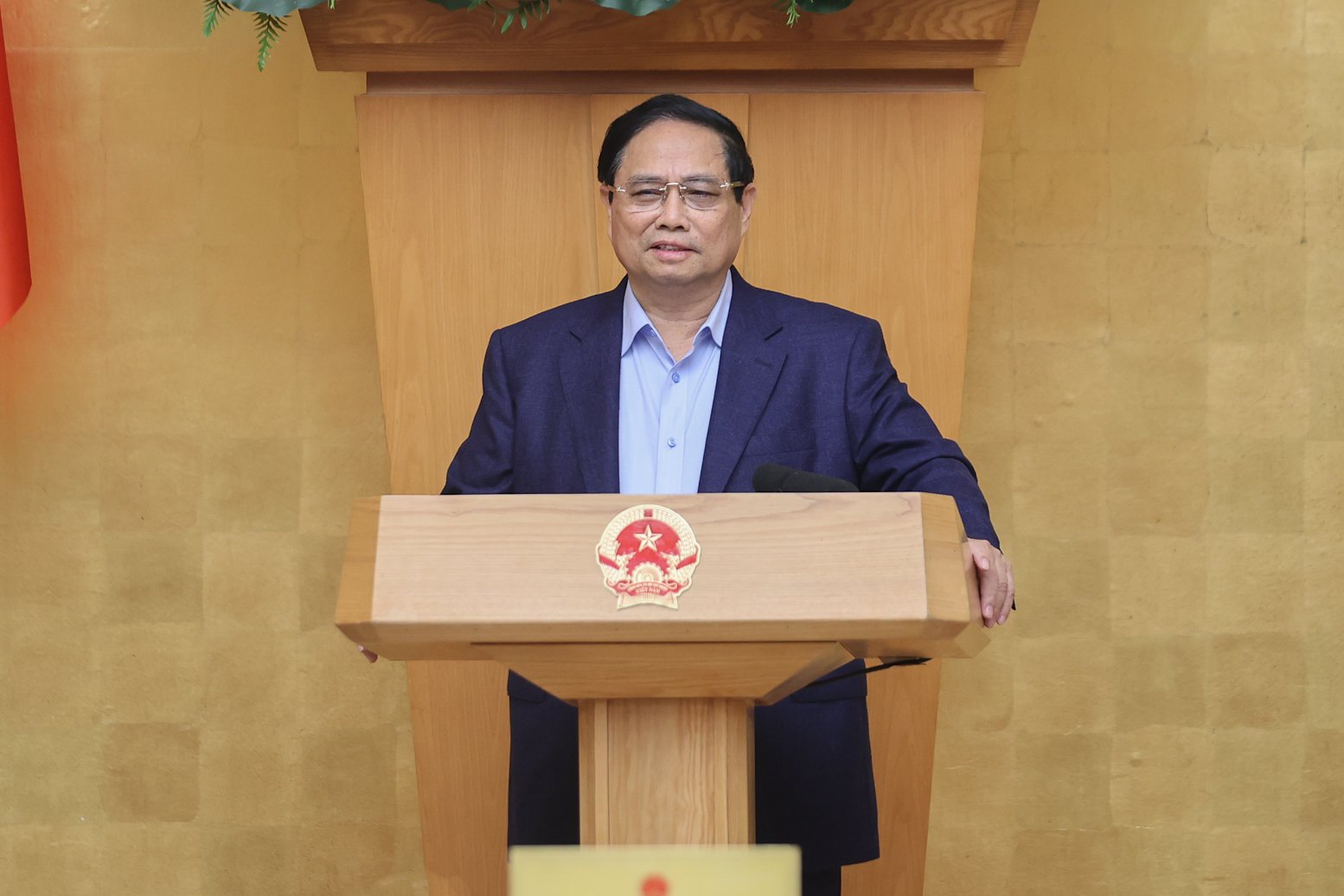 Politburo member and Prime Minister Pham Minh Chinh said that our country is focusing on preparing to reorganize the administrative boundaries of localities according to the latest direction of the Politburo. Photo: Nhat Bac