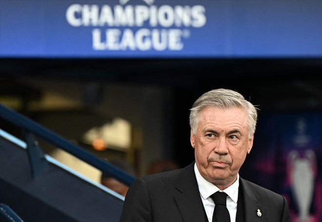 Real Madrid coach Ancelotti. Photo: AFP