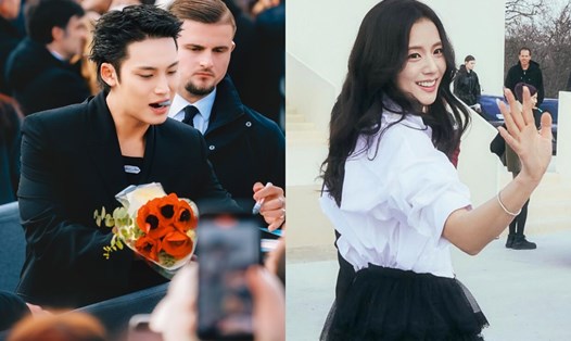 Mingyu, Jisoo nổi bật tại show Dior. Ảnh: @Ice9montea_, Instagram Jisoo