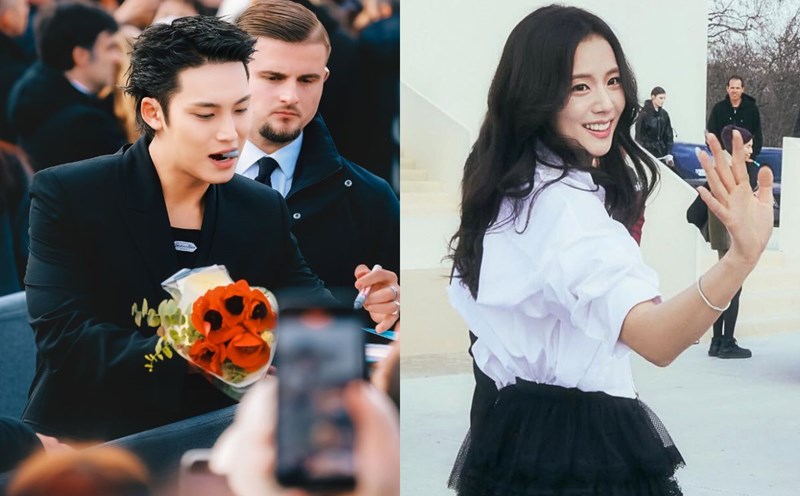 Mingyu, Jisoo stood out at the Dior show. Photo: @Ice9montea_, Instagram Jisoo