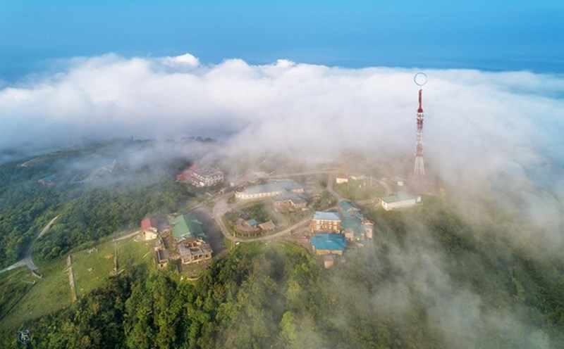 Cold air is coming, Mau Son peak is starting to get very cold. Photo: Van Truong