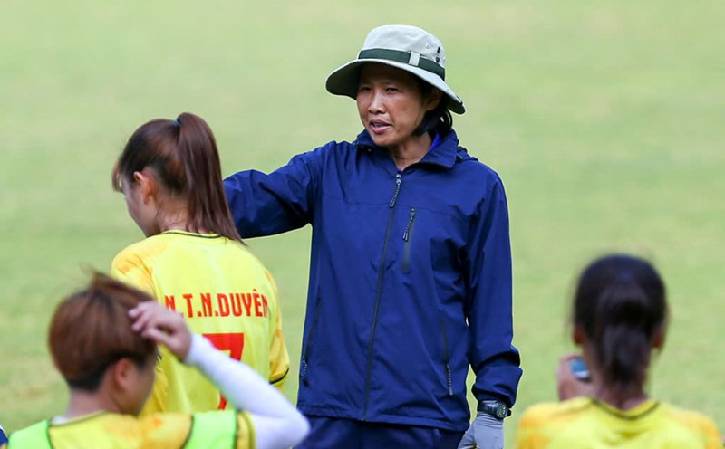 Coach Doan Thi Kim Chi of Ho Chi Minh City Women's Club. Photo: Thanh Vu