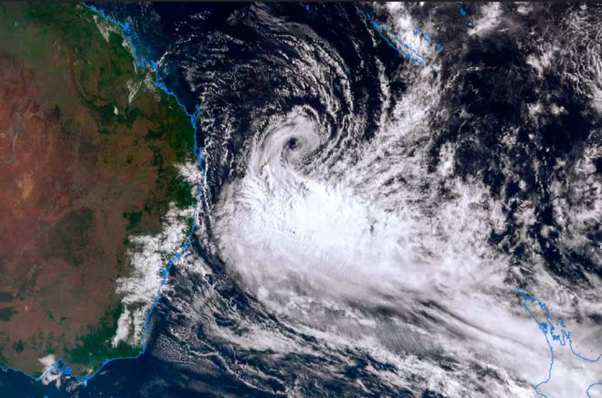 Typhoon Alfred is forecast to cause damage in Australia. Photo: Australian Meteorological Agency