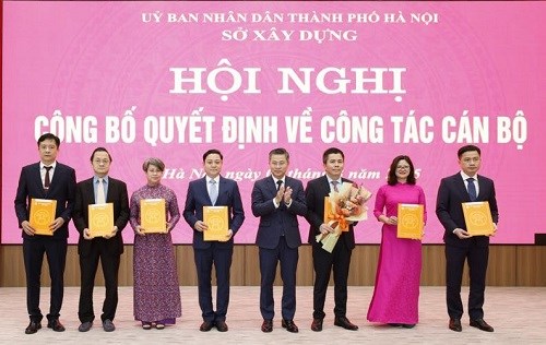 Hà Nội bổ nhiệm loạt lãnh đạo Sở Xây dựng sau sáp nhập