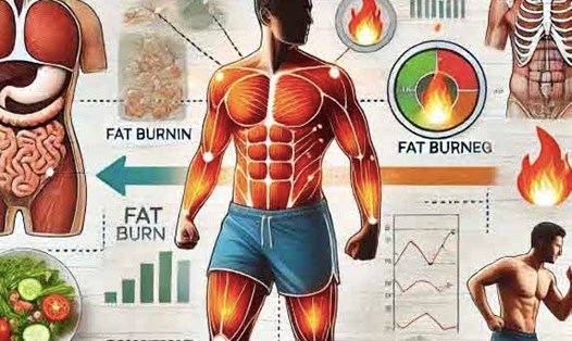 Người 40 tuổi có thể áp dụng một số cách để giảm mỡ nội tạng. Ảnh AI