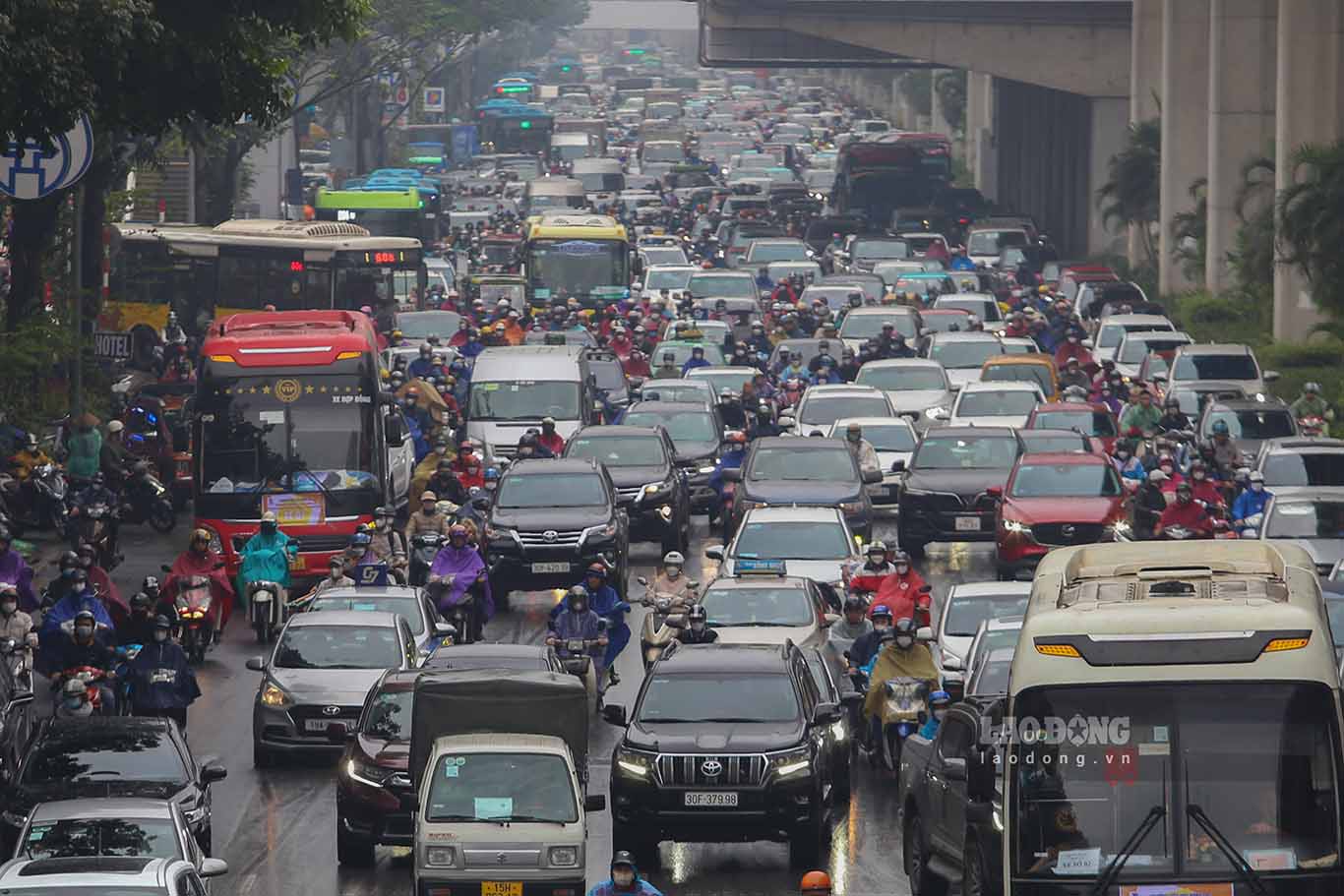 El pronostico del tiempo mañana 6.3 en Hanoi tiene lluvia. Foto: para el
