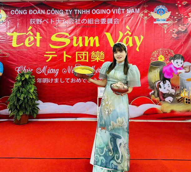 Ms. Nguyen Thuy Dung - Deputy Head of the Production Department, Executive Committee Member, Head of the Women's Union of Ogino Vietnam Co., Ltd. Photo: Character provided