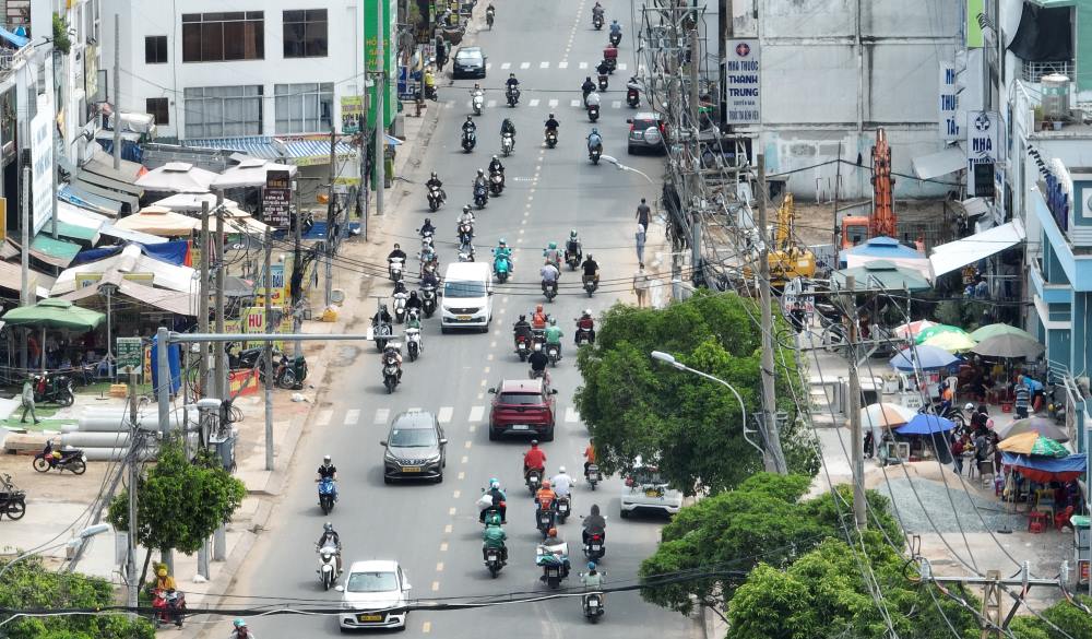 Mặt bằng khu vực đường Trường Chinh, quận Tân Bình cũng đã giải tỏa xong. Ảnh: Anh Tú