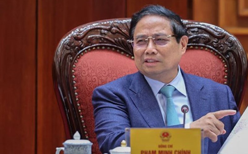 Politburo member and Prime Minister Pham Minh Chinh emphasized that the arrangement of provincial-level administrative units needs to be based on a number of important criteria. Photo: VGP
