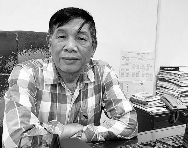 Nha van Khuat Quang Thuy qua doi. Anh: Facebook Nguyen Van Tho