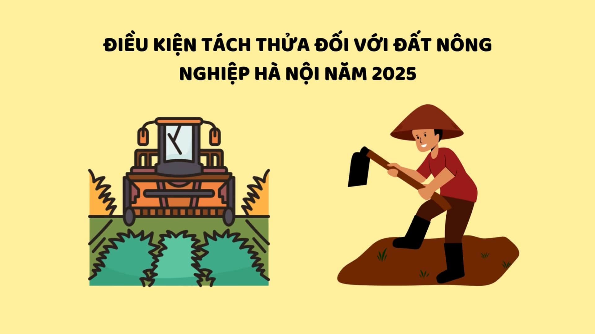 Conditions for land division for agricultural land in Hanoi in 2025