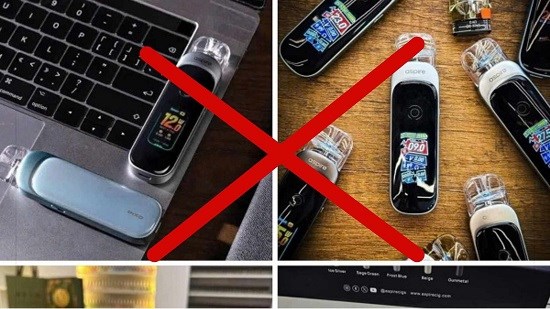 Thuốc lá điện tử rao bán trên mạng. Ảnh chụp màn hình