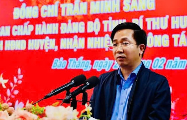 Ong Tran Minh Sang, tan Giam doc So Nong nghiep va Moi truong tinh Lao Cai. Anh: T.Nga.