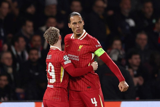 Liverpool won a narrow victory over PSG in the first leg of the Champions League round of 16. Photo: AFP