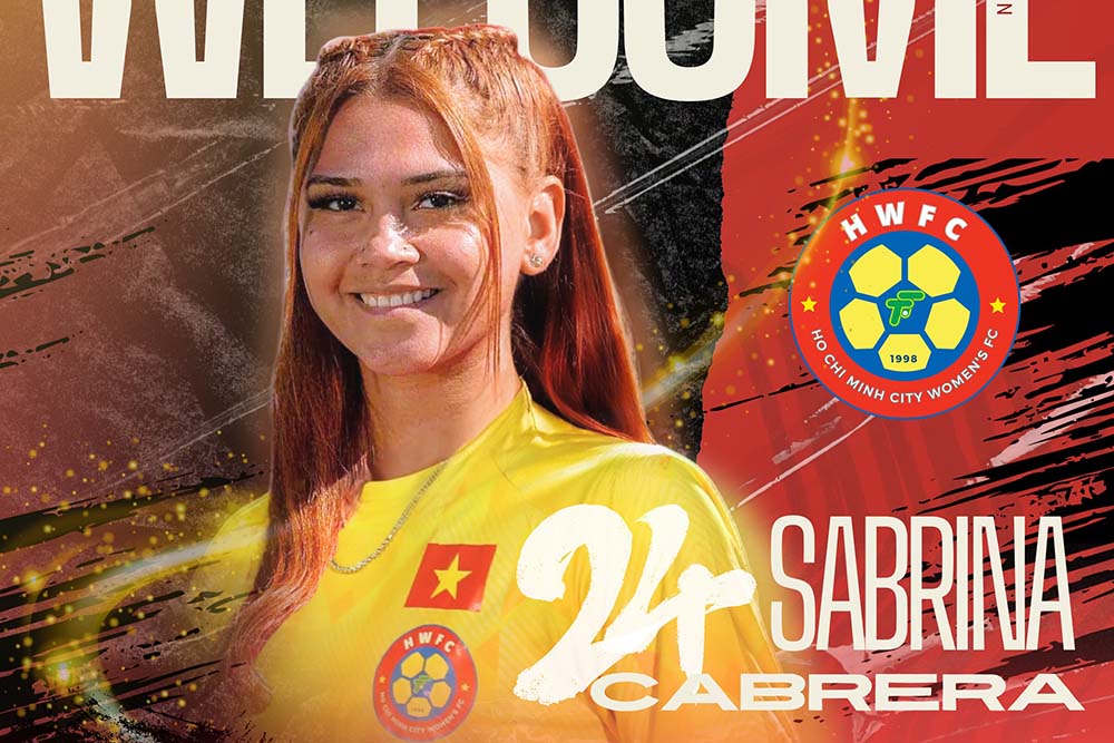 Sabrina Marie Cabrera is a new foreign player of Ho Chi Minh City Women's Club. Photo: Ho Chi Minh City Women's Club
