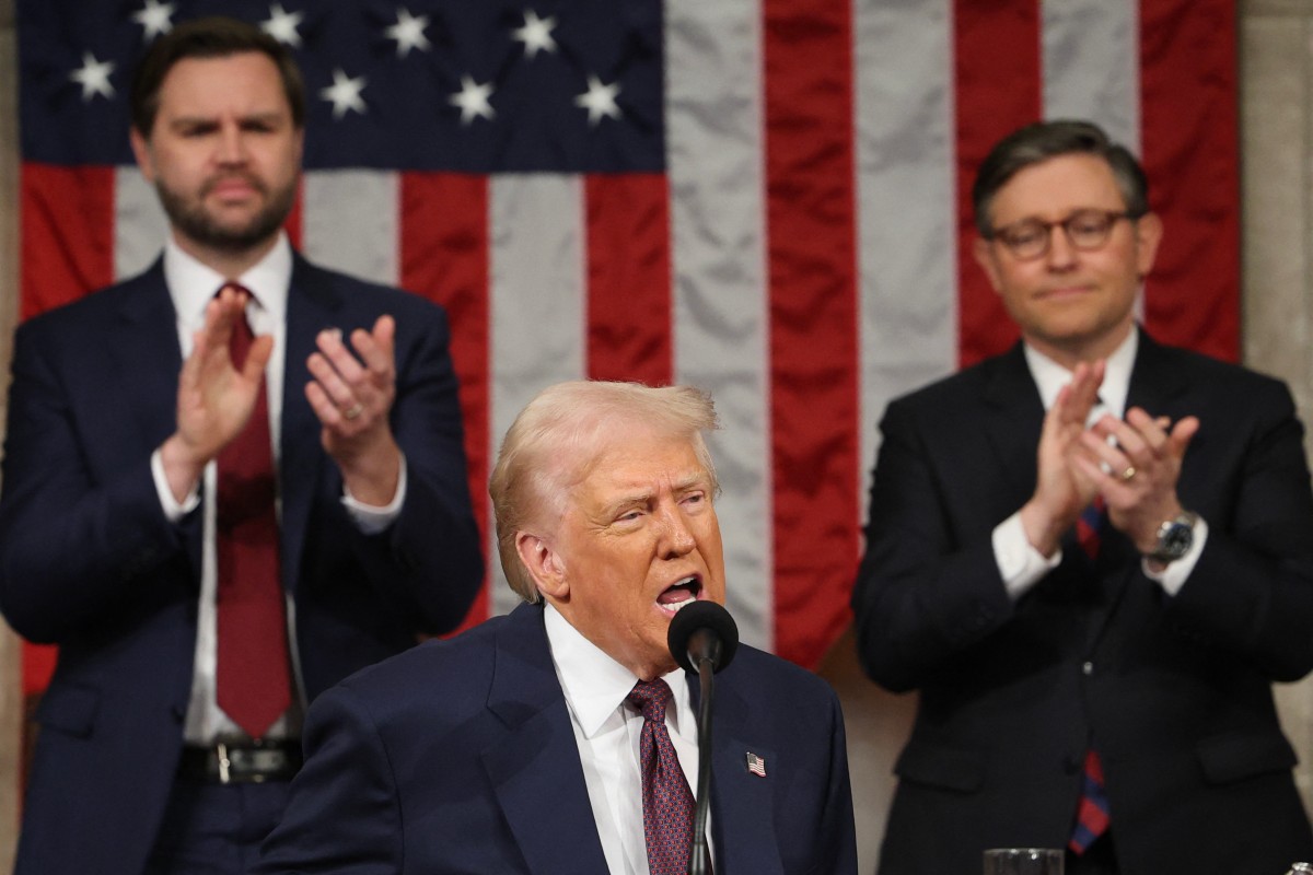 US President Donald Trump speaks to Congress about the Alaska LNG pipeline. Photo: AFP