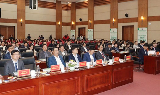 Các đại biểu dự Hội thảo "Chuyển đổi Xanh trong KCN để phát triển bền vững TP Hải Phòng" tổ chức chiều ngày 6.3. Ảnh: Hoàng Tùng