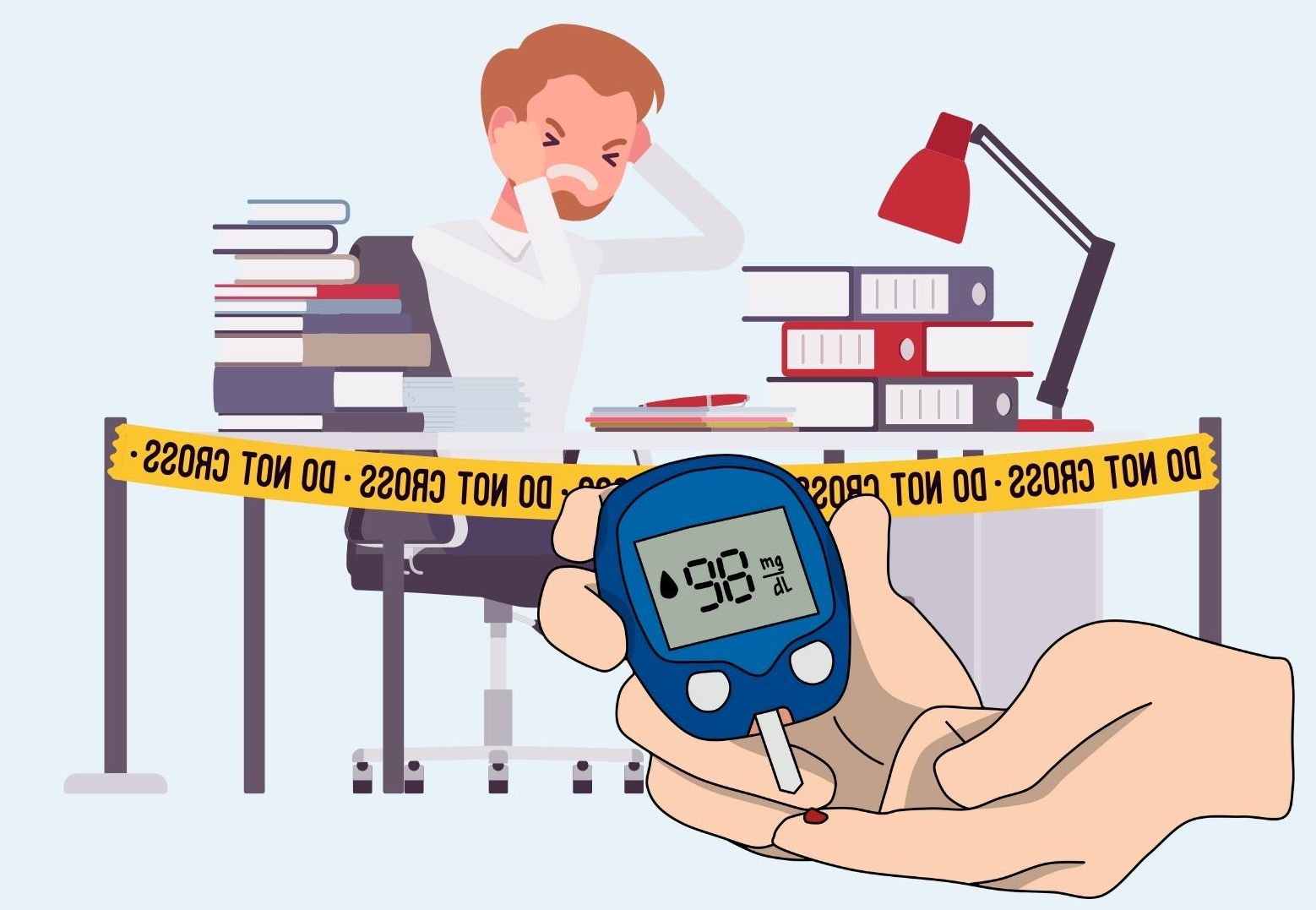 Risk of increased blood sugar at night. Graphics: Linh Dan