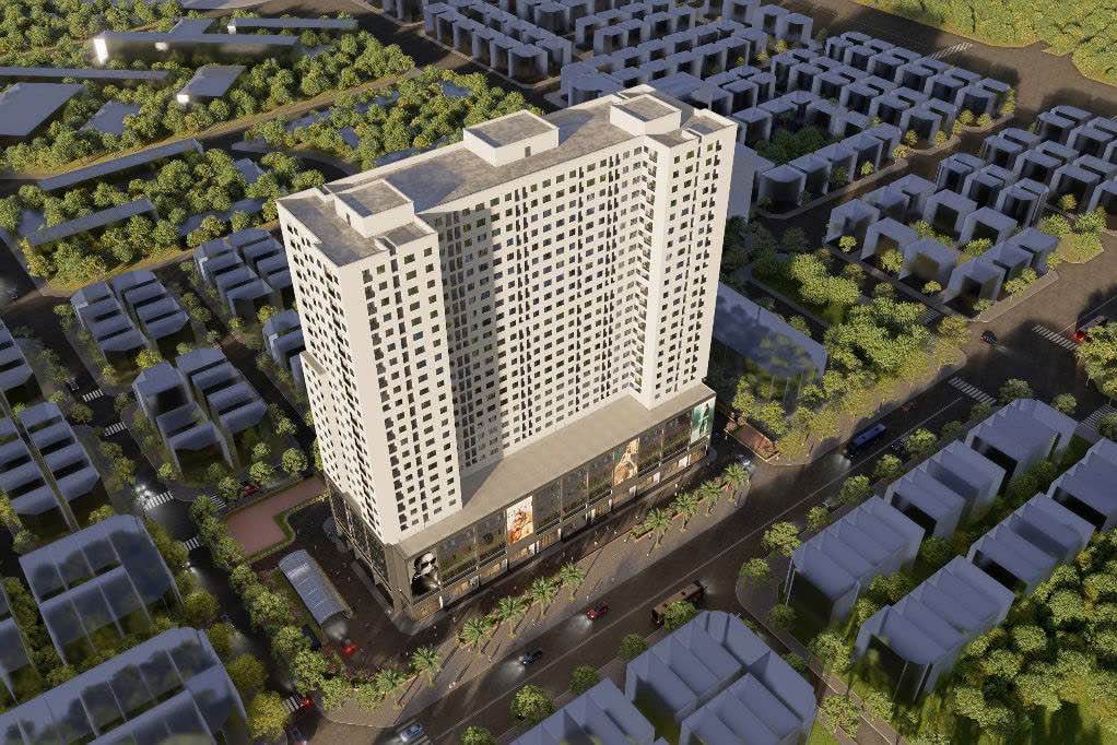 Perspective of the Ha Dinh social housing project being implemented in Hanoi. Photo: UDIC