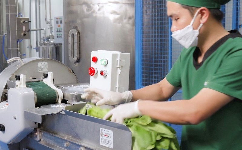 Image of the Kera vegetable candy production area posted on the Kera Vietnam Fanpage. Photo: PV takes a screenshot
