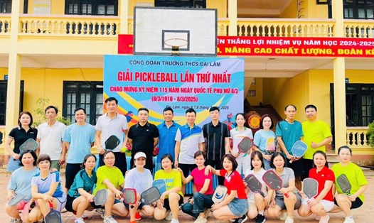 Công đoàn cơ sở tổ chức giải thể thao cho lao động nữ nhân dịp kỷ niệm ngày Quốc tế phụ nữ 8.3. Ảnh: LĐLĐ huyện Lạng Giang