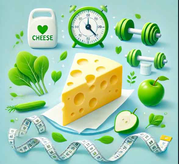 Adding some types of cheese can help reduce visceral fat. Photo AI