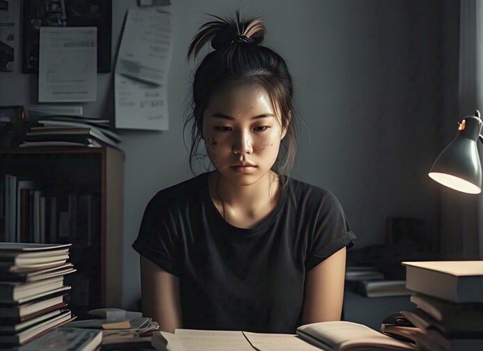 Causes of acne. Photo: AI