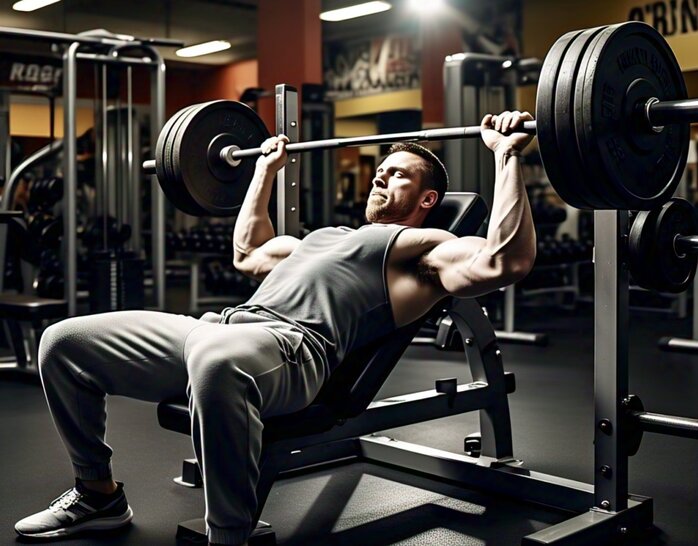 How to use a weightlifting chair. Photo: AI