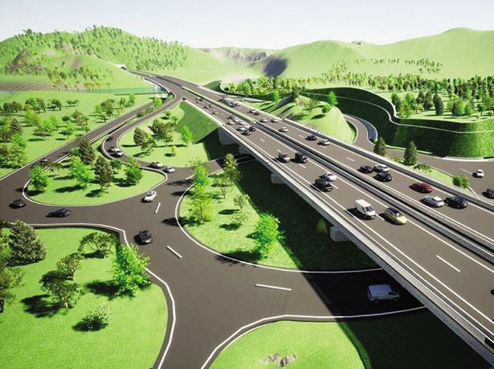 Perspective of the Cho Moi - Bac Kan Expressway. Photo: Anh Minh.