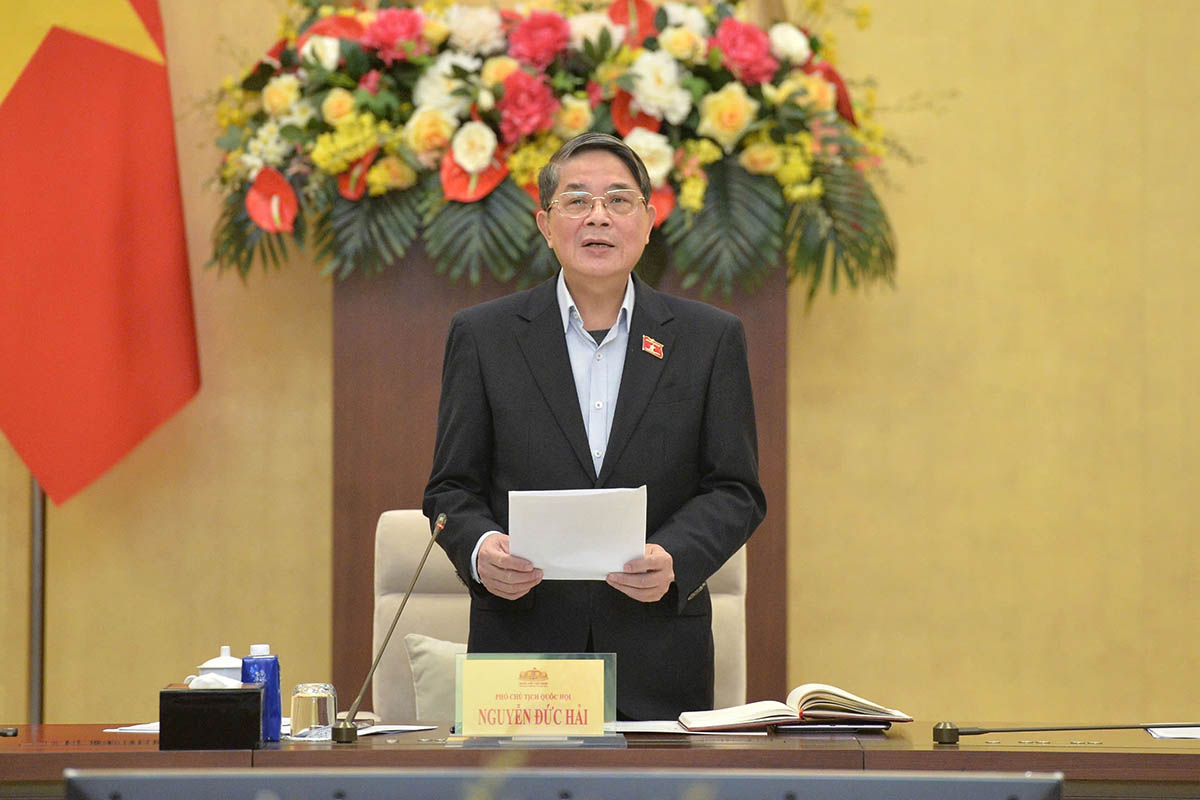 Vice Chairman of the National Assembly Nguyen Duc Hai suggested that the Economic and Financial Committee proactively review and evaluate the contents related to the issue of cryptocurrencies and virtual currency. Photo: Quochoi.vn