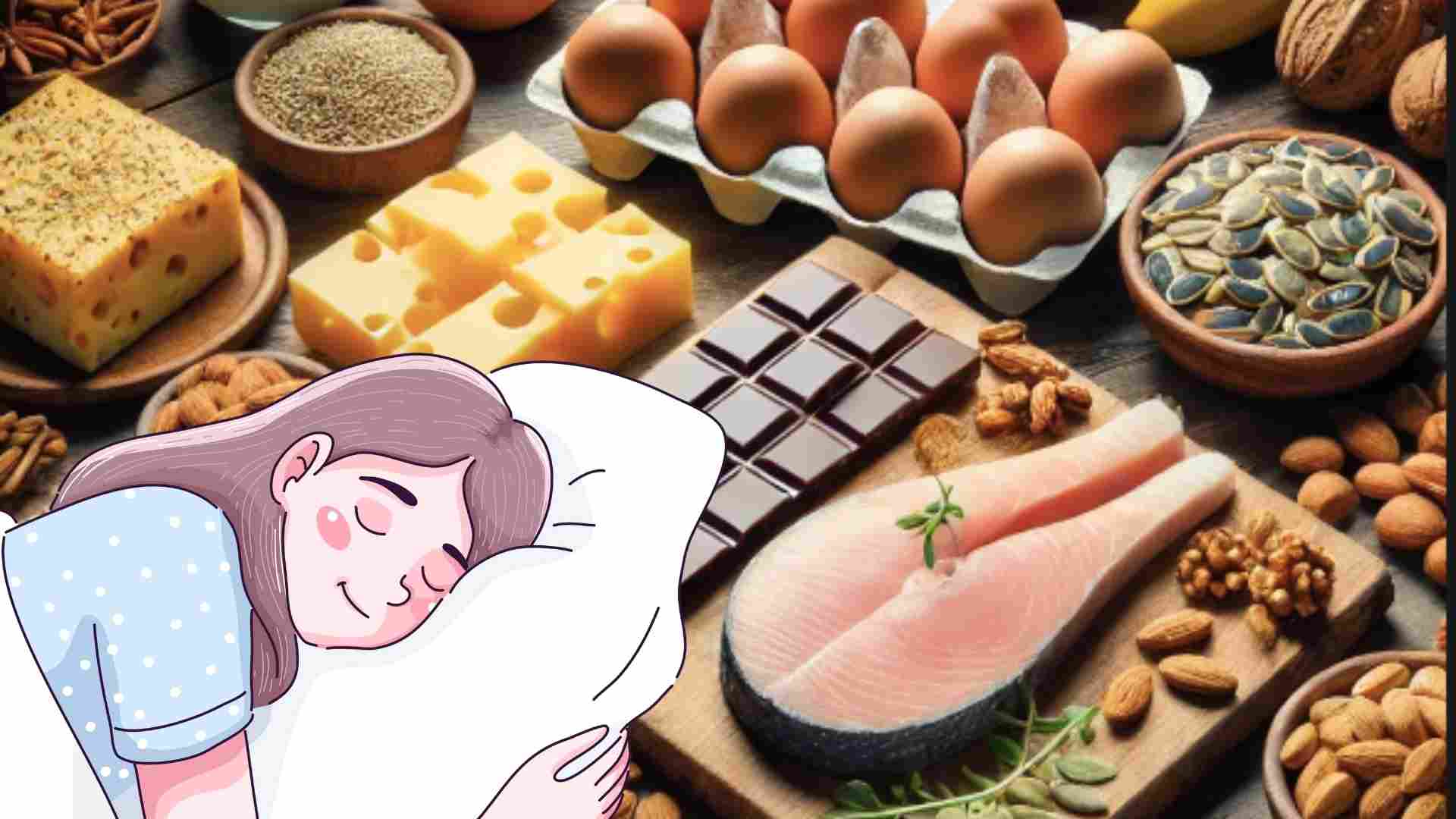 Foods rich in tryptophan can improve sleep. Photo AI