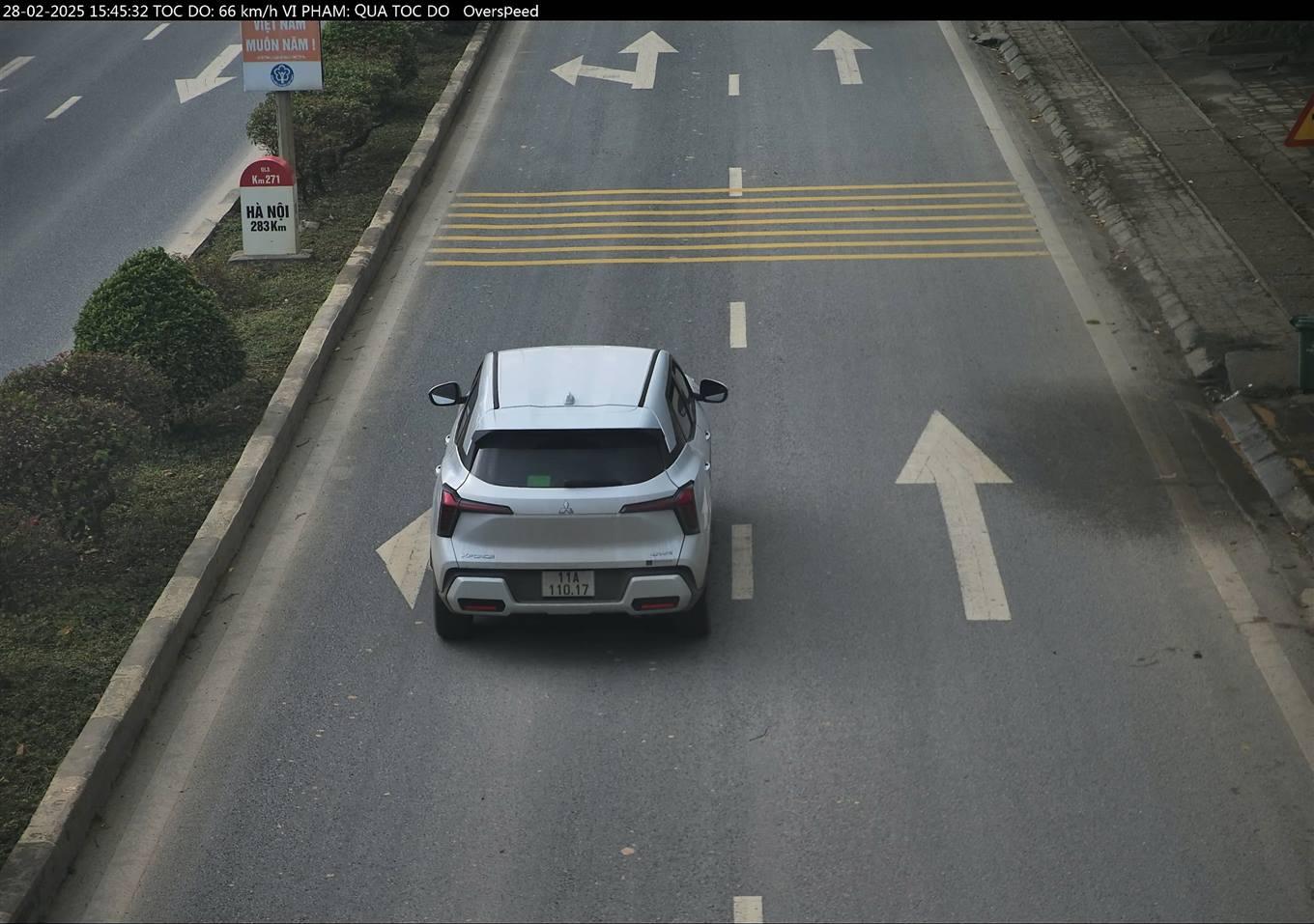 Cao Bang Traffic Police announced the points for receiving and handling traffic order violations in the area. Photo: Cao Bang Police.