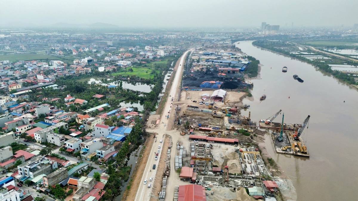 Panorama of the groundbreaking ceremony area. Photo: Hai Phong Portal