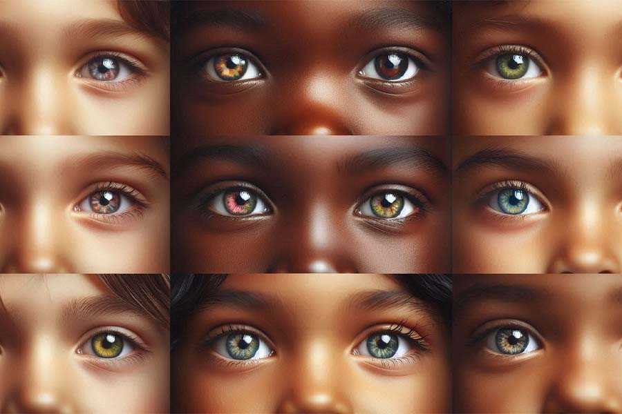 Early detection of color blindness helps children have timely intervention to be able to study and live better. Photo - AI: Cat Tien