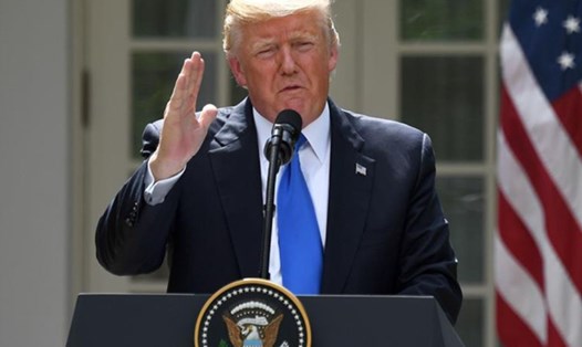 Tổng thống Mỹ Donald Trump gây sức ép trừng phạt Nga. Ảnh: Xinhua