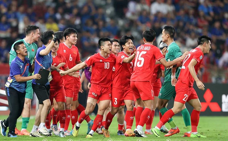 The Vietnam team will have 2 matches in Binh Duong in March 2025. Photo: VFF