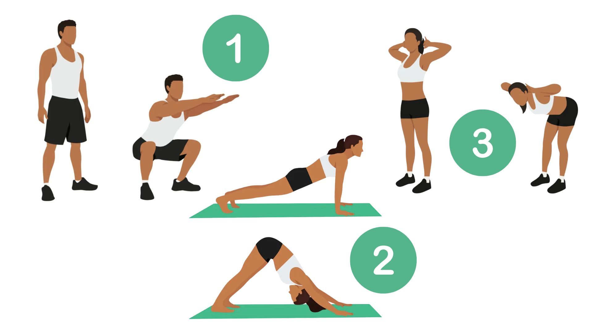 Exercises to help reduce belly fat. Graphics: Thanh Chan