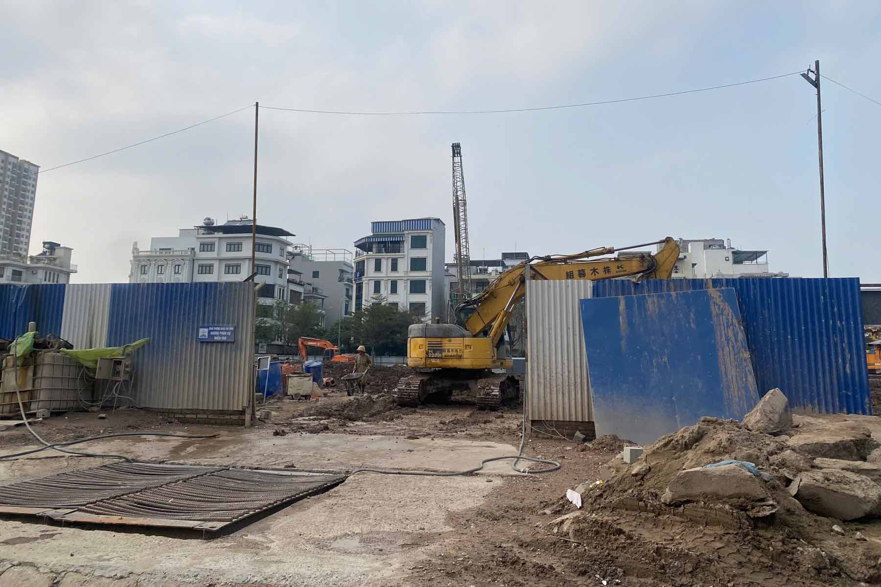 The Ha Dinh social housing project is still under construction. Photo: Nhu Ha