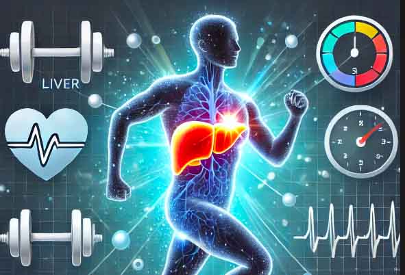 Exercise affects the liver. Photo AI