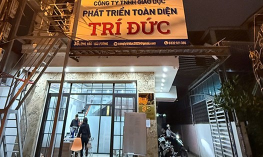 Một cơ sở giáo dục tại Hải Phòng được đăng ký thành lập sau khi Thông tư 29 có hiệu lực. Ảnh: Mai Chi
